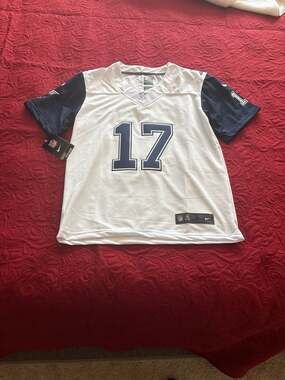 Nike Youth Dallas Cowboys Brandon Aubrey #17 Color Rush Game Jersey - White Size